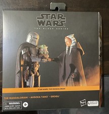 Star Wars Black Series 6  The Mandalorian   Ahsoka Tano   Grogu 3 Pack Sealed