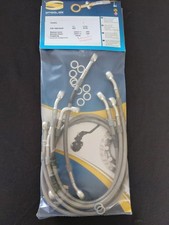 FZR 1000 Exup 3LE 1991-93 SPIEGLER STAHLFLEX vorne & hinten & Kupplung UMMANTELT