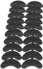 10 Pairs Black Rubber Sole Replacement Heel Savers Toe Plates Tap DIY Glue on Sh
