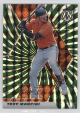 2021 Panini Mosaic Green Swirl Mosaic Prizm 7/11 Trey Mancini #2 s1i