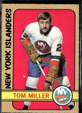 1972-73 O-Pee-Chee 32 Tom Miller New York Islanders Rookie Card. rookie card picture