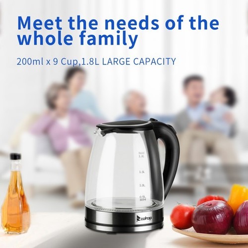 Electric Glass Kettle 1.8L 2000W UK Plug - Picture 5 of 18