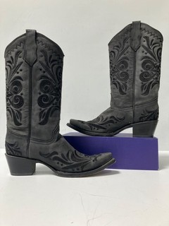 Corral Circle G Women's Western Boots L5433 Charcoal & Black Size 9