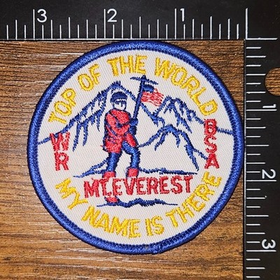 Mt. Everest Top of the World Western Region BSA My Name Is There BSA Patch