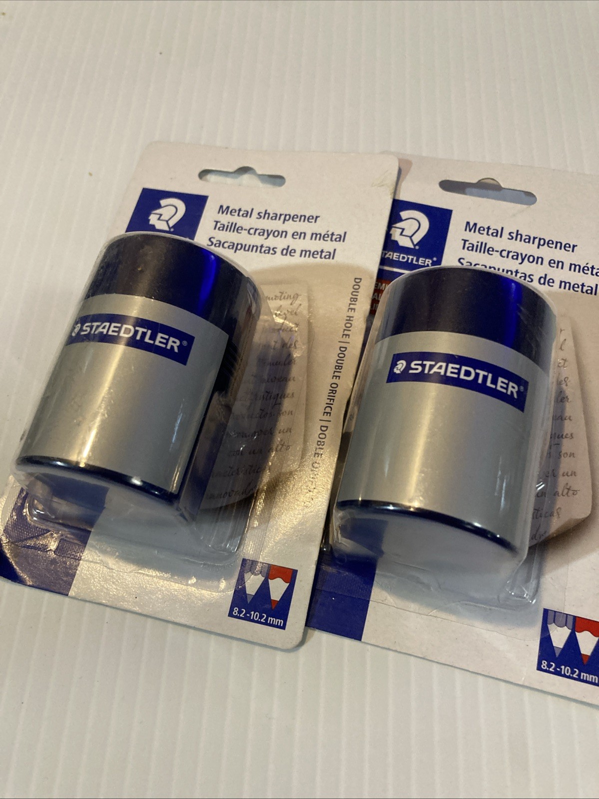 2 Staedtler 512001BK03 Handheld Manual Double-Hole Sharpener