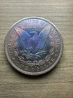 1883 O Morgan Silver Dollar BU Gem Monster Toner Toned  Blue Purple (M658)￼