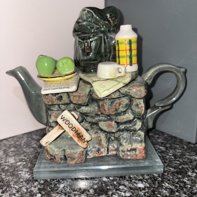 Paul Cardew Design One Cup Hiker's Rest Teekanne Dekor Woodman Rucksack Vintage selten