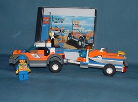 TOWN: CITY, COAST GUARD 4WD & JET SCOOTER SET 7737 - LEGO - 2008 - USED