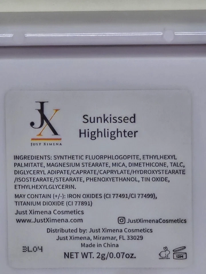 Just Ximena Sunkist Highlighter Deluxe Compact NEW  - Image 3 of 4