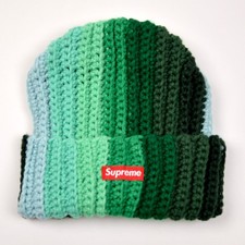 Supreme Gradient Crochet Beanie Green FW22