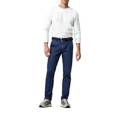 MEYER Herrenhose Denim Dark-Stone Coolmax Travel Chino Oslo 1-4122/18
