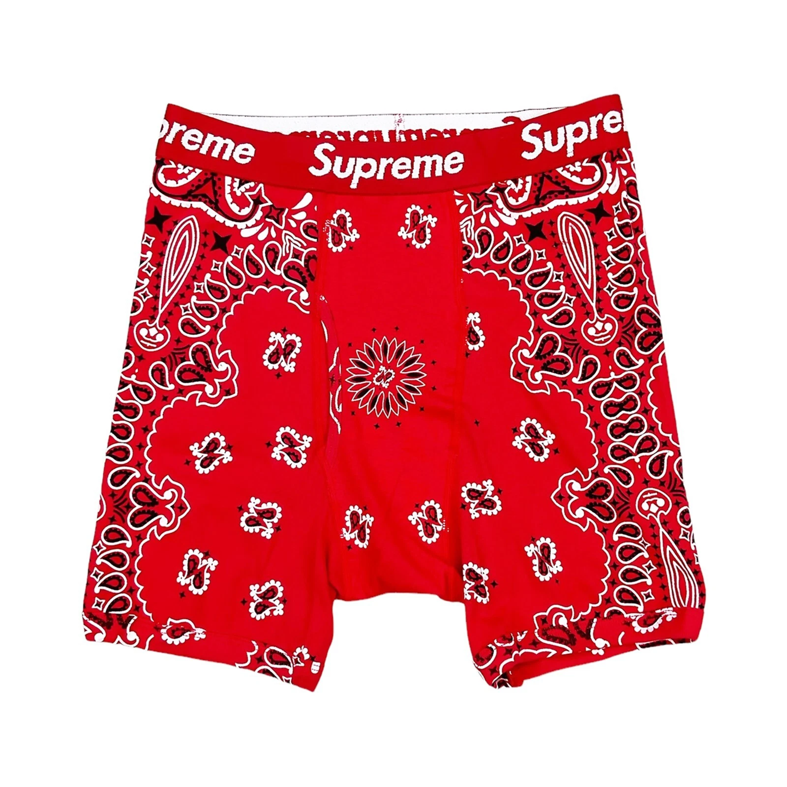 Boxer rouge Supreme x Hanes Bandana