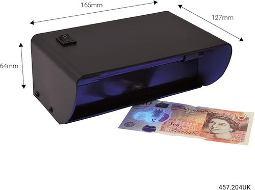 Contrefaçon faux billet frauduleux faux détecteur d'argent lumière UV lampe vérificateur testeur - Photo 4/5