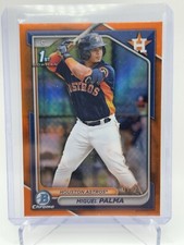 2024 Bowman 1st Chrome Miguel Palma TRUE ORANGE Refractor /25 Astros-COLOR MATCH