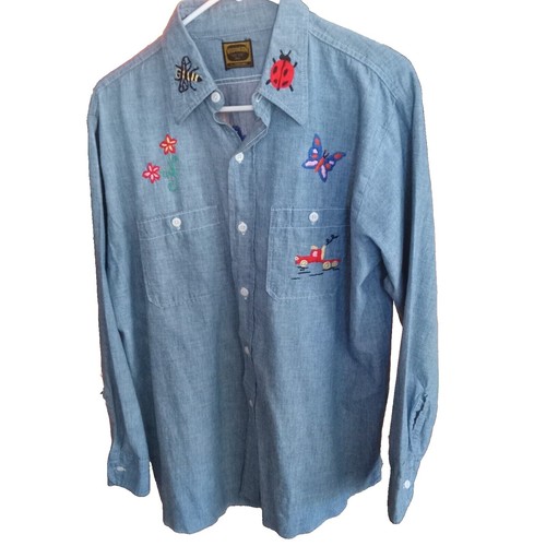 Terrapin Trading Men's Nepal Hippy Patchwork Hooded Shirt - 100% Cotton, Button Front, Big Pocket
