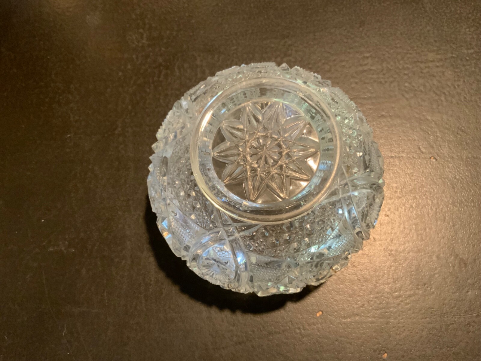 Large Rose Bowl EAPG Pressed Glass/cut Glass eBay