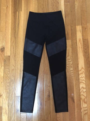 NWT Calzedonia Leather-Look Total Shaper Biker Leggings With Inserts Black  L | eBay