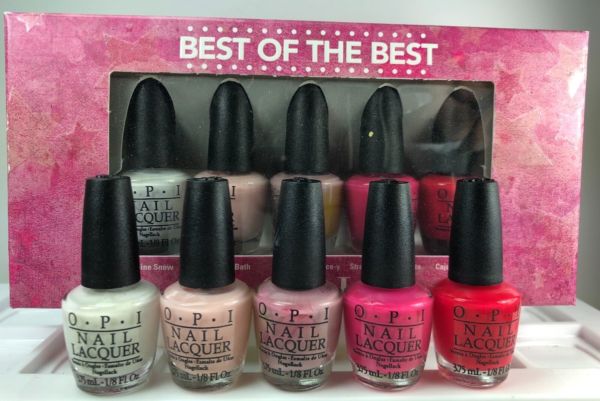 OPI Nail Lacquer Mini Set BEST OF THE BEST 5 Mini Nail Polish