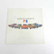 VINTAGE 1972 AMC AMERCIAN MOTORS DEALERSHIP SALES BROCHURE SPECIFICATIONS INFO