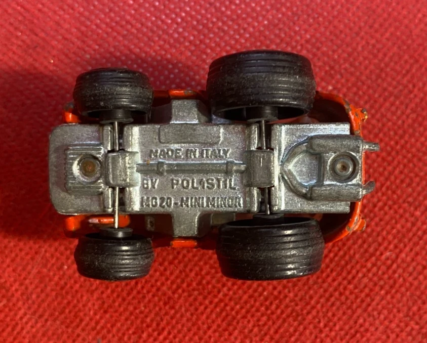 POLISTIL Auto MINI MINOR scala 1:66 Made in Italy MG 20 metallo Arancione - Immagine 3 di 3