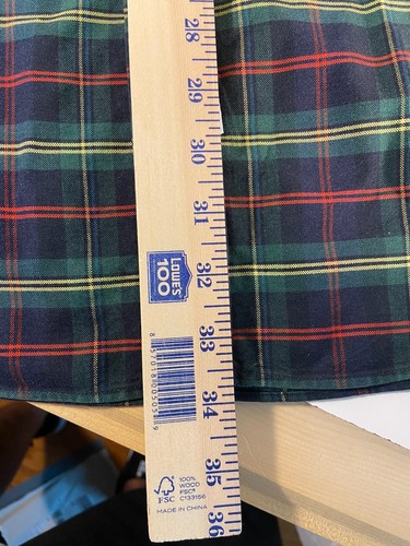 Ralph Lauren Polo Shirt Mens XL Plaid Long Sleeve Casual VIntage Navy Red Green - Picture 6 of 6