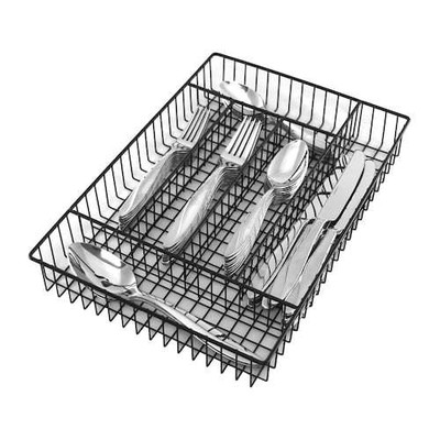 Oneida 42 Piece Service for 8 Stainless Flatware set with Caddy