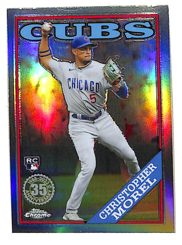 2023 Topps Chrome Christopher Morel 1988 Refractor Rookie Card Cubs