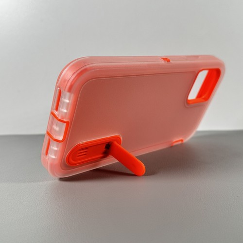 Case designed for iPhone 11: Neon Orange | Kickstand | Adventurer Heavy Duty - Picture 4 of 14