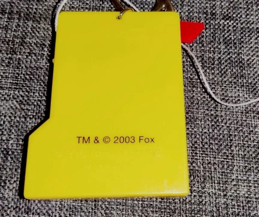 RARO Os Simpsons Kurly Krusty o Palhaço Brinquedo Magnético Chaveiro Clipe Vintage 2003 - Imagem 3 de 3