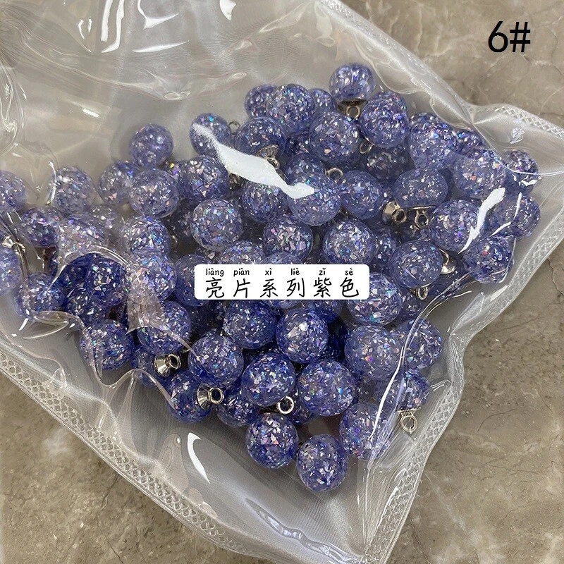 20X 10mm Crystal Bling Buttons Ball Shape Metal Shank Round Fasteners for Shirts - Image 4 of 4