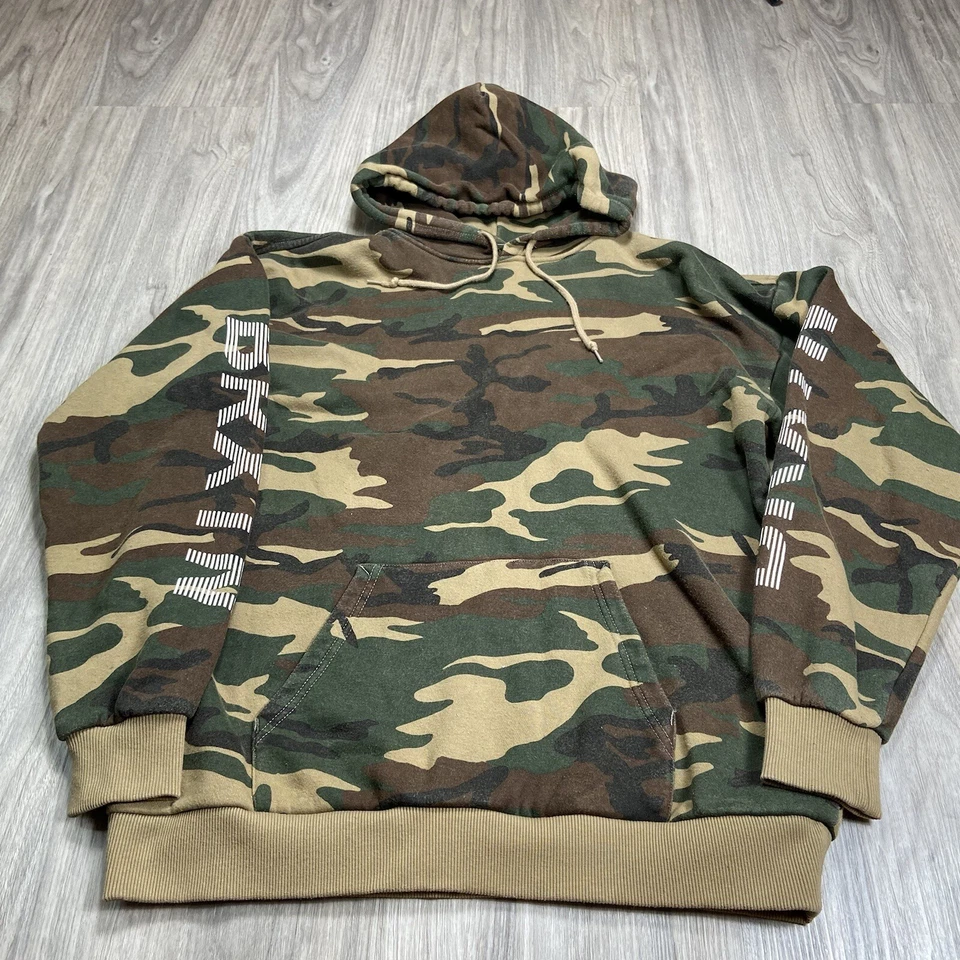 Brixton Sudadera con Capucha Para Hombres Pequeña Camuflada Bosque Sudadera con Capucha Manga Larga Foto 3 de 4