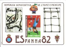 Timbre Sports Football St Thomas et Prince 678 ** non dentelé (70503EN)