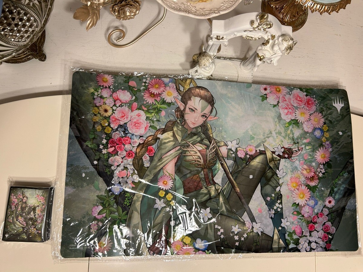 MTG GW ニッサ プレイマット MTG ニッサ 復活した精霊信者、ニッサ 未開封 プレイマット