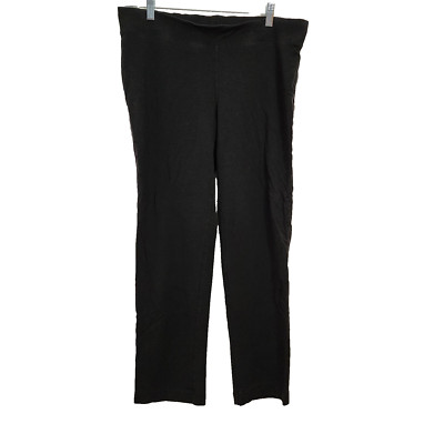 Pure Jill Active Pull on Pants Black Size Medium Comfort