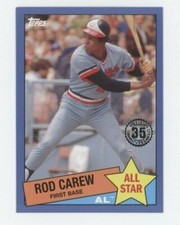 Rod Carew 2020 Topps Series 2 BLUE PARALLEL 1985 ALL STAR #85AS-35 TWINS