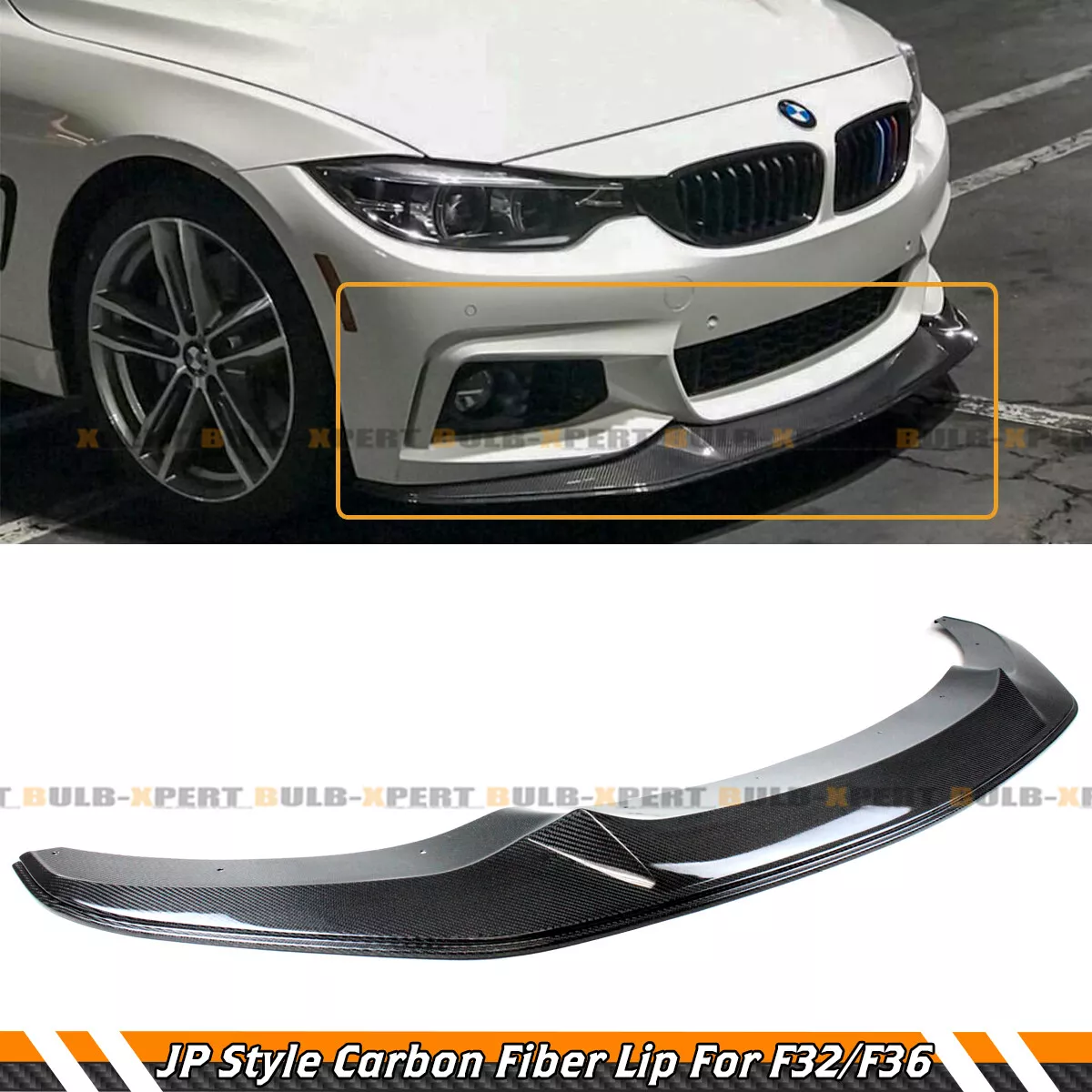 FOR 2014 20 BMW F32 F36 M SPORT JP STYLE CARBON FIBER FRONT BUMPER