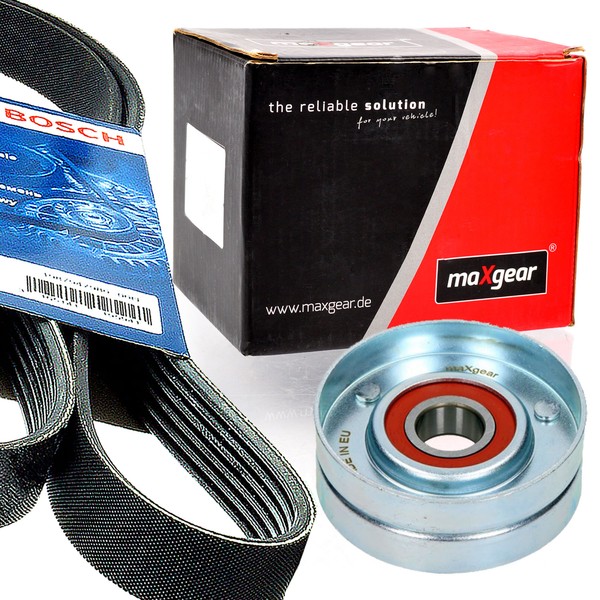 Bosch 6PK1600 Keilrippenriemen + Rolle FüR Opel Corsa C Meriva A Combo 1.7-image