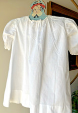 1950S HEIRLOOM PHILIPPINES HAND MADE BATISTE LONG BABY DRESS-OK FOR BOY 6-9 MO
