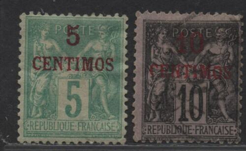 $Fr. Maroc Sc#2, 3a d'occasion-M/LH/F, lot de pièces, #2 comme neuf, Cv. 52,50 $ - Photo 1/2