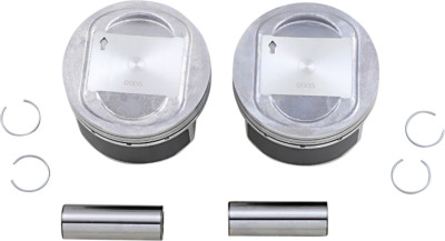 L.F. Harris ピストンセット 71-7086 Drag Specialties Big Bore Piston 0.005 for Harley Twin Cam FL FX