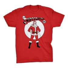 Camiseta Super Santa Super Hero Navidad 100% Algodón Tallas S-4XL NUEVA