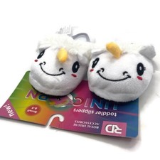 RD White Face Unicorn Slippers Slip-On Slippers Small 8-9