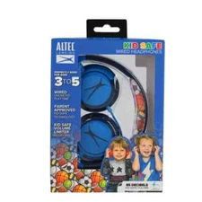 Altec Lansing Kid Safe Volume Limiting Wired Headphones Sport Blue Lot of 2