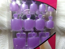 Nadeco Toe NAILS Glue ON -Pearly Light Purple - 