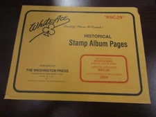 "WHITEACE" STAMP ALBUM PAGES U.S. REGULAR ISSUE SUPPLEMENT #RSC-29 FREE SHP.