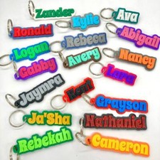 Custom Name Keychain, Zipper Pull, Personalized 3D Printed