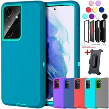 For Samsung Galaxy Note 20 Shockproof Defender Hard Case Cover With Belt Clip 