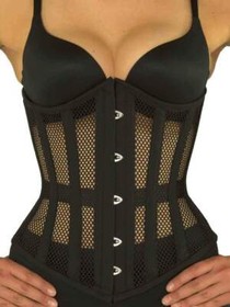 Women's Short Torso Steel Boned Corset Heavy Duty Waist Training Underbust Corse