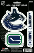 Vancouver Canucks Team ProMark Die-Cut Decal Stickers 3Pack