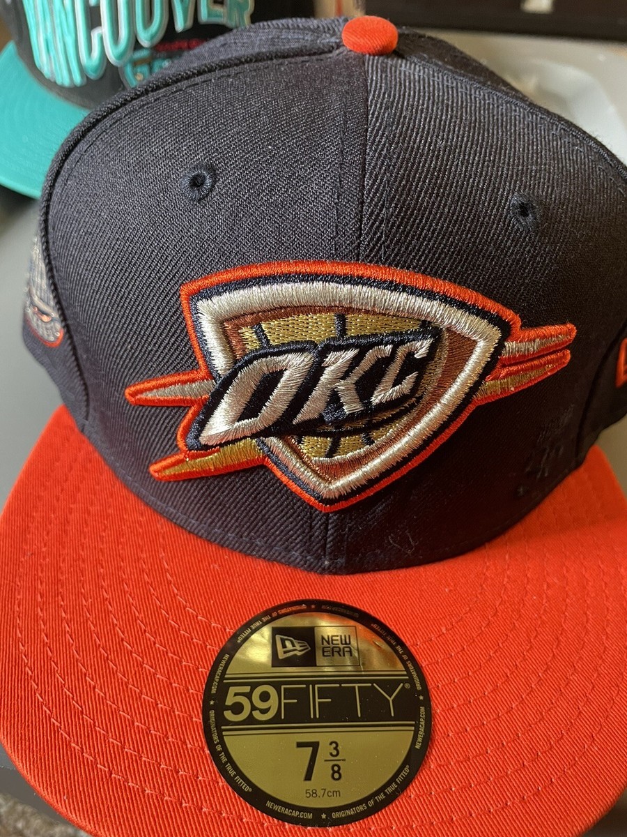 Oklahoma City Thunder OKC New Era Fitted Cotton Hat Cap 7 3